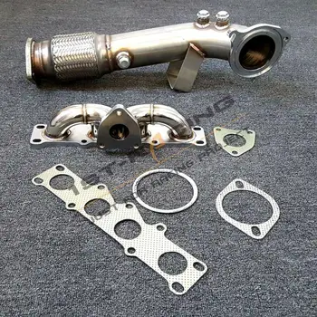 

Turbo EXHAUST MANIFOLD +3" Catless DownPipe FOR FORD FIESTA ST180 1.6 ECOBOOST 13-16