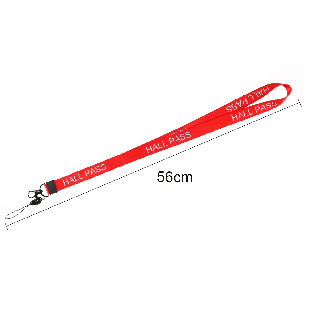RED Hall Pass Lanyards and School Passes Set Keychain Lanyard ID card Holder (3)