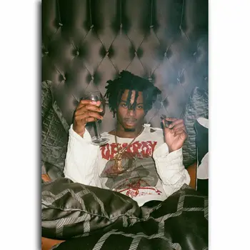 

Playboi Carti Hip Hop Rap Music Singer Rapper Star Silk Fabric Wall Poster Art Decor Sticker Bright