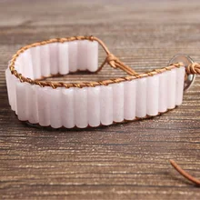 LanLi натуральный ювелирный порошок кристалл камень вязать браслет для мужчин и женщин давая подарки и самоиспользование