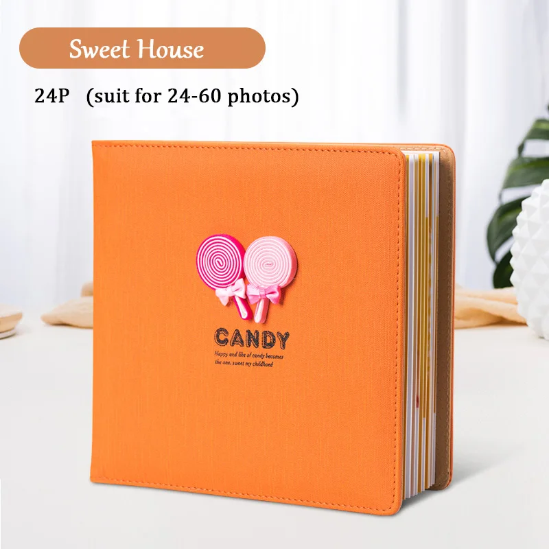 24P sweet house Фотоальбом книга печать на заказ Фотокнига DIY Выпускной памятная книга фотостудия детский альбом для автографов - Цвет: 24P sweet house