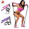 New Fitness Sport Pilates Bar Kit Gym Workout Stick Pilates Exercise Bar Kit with Resistance Band Body Building Puller Yoga Rope ► Photo 1/6