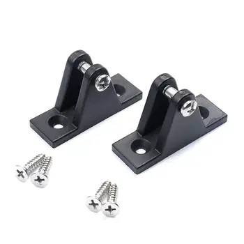 

Boat Bimini Top Deck Hinges Flat Mount Black Nylon 2 Pair