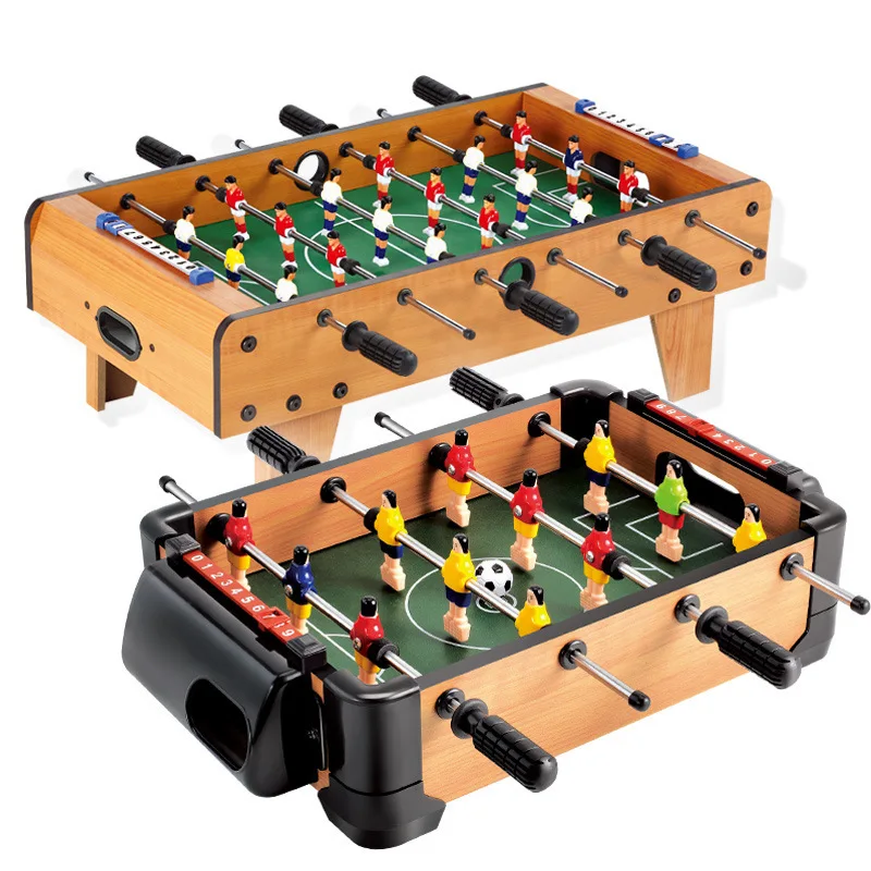 Large Size Wood Indoor Soccer Table 6 Bar Football Table Double Battle Desktop Board Game Children Sports Toy 9