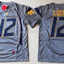 Новое поступление высокое качество WVU#12 Оливер удача колледж Молодежная Футболка трикотажные S-XXXL