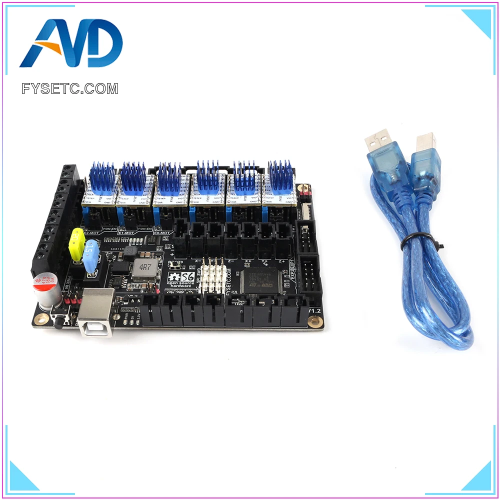Плата управления S6 V2.0 32 бит VS F6 V1.3 SKR с 6 драйверами TMC2209 V3.0 для Uart Flying Wire MX