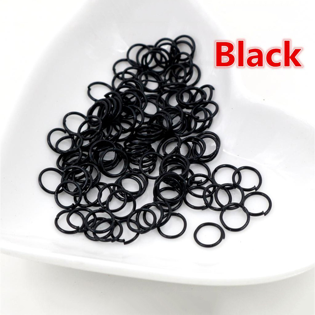 3/4/5/6/7/8/10mm Metal DIY Jewelry Findings Open Single Loops Jump Rings & Split Ring for jewelry making