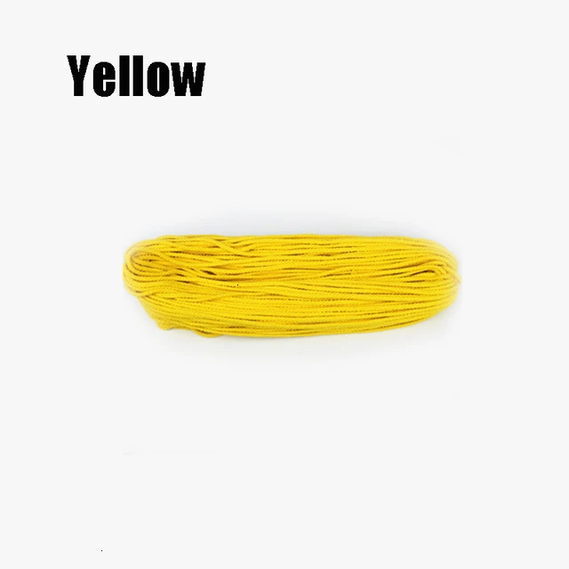 21 Цвет 90 м 5 мм 100 ярдов хлопковая витая веревка макраме шнур поделка рукоделие плетеная нить плетеный провод текстильный Декор для дома - Цвет: Yellow