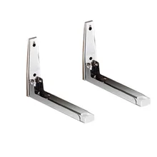 Microwave Oven Rack 304 Stainless Steel Wall-mounted Kitchen Rack Retractable Bracket Oven Shelf Thickening Kitchen Accessories