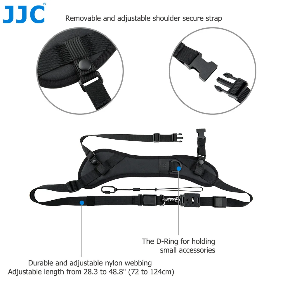 JJC NS-PRO1M быстросъемный ремень для SLRS и беззеркальной камеры s для Nikon D5200/Canon EOS 80D, 200D/Yi цифровой камеры