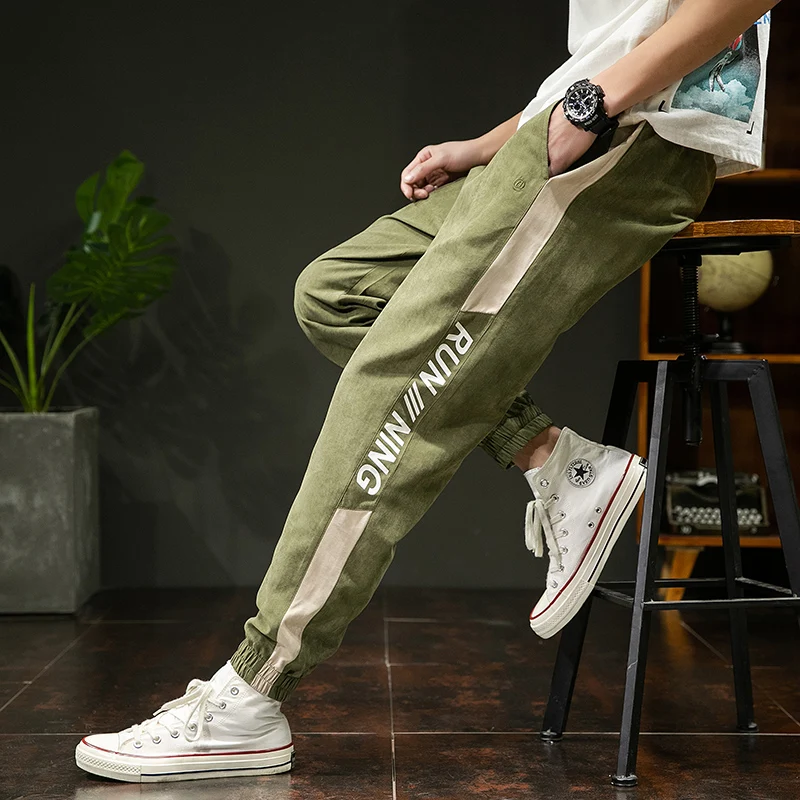 Jogger Pants Streetwear Casual Fashion Elastic-Waist Hip-Hop Multi-Pocket Men