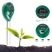 Testeur de PH du sol 3 en 1, testeur de la lumière du soleil, capteur d'humidité, de l'acidité des plantes, détecteur de PH