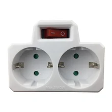 Бытовые три расширительные розетки с выключателем EU/GER розетка от одного до двух конверсионный переходник Европейский/немецкий стандарт