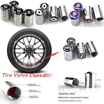 

1Set Car 3D Metal Wheel Tire Valve Caps Stem case car-styling For Renault Opel Benz Bmw Ford Mitsubishi toyota car accessories