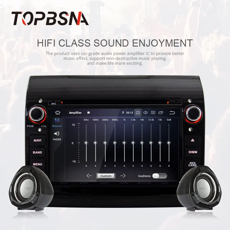 Sale TOPBSNA Android 9.0 Car Multimedia Player GPS For Fiat Ducato 2008-2015 CITROEN Jumper PEUGEOT Boxer 1 Din Car Radio Stereo WIFI 3