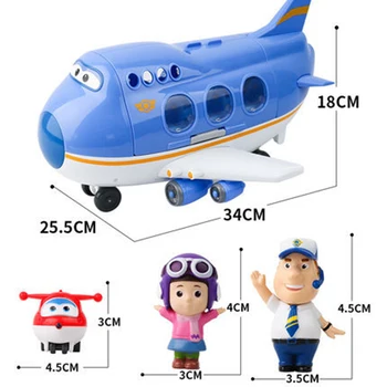 

Super Wings Juguetes Original Genuine Jimbo Jett Deformation Rescue Aircraft PVC Action Figure Kids Toys for Children Gifts 2A45