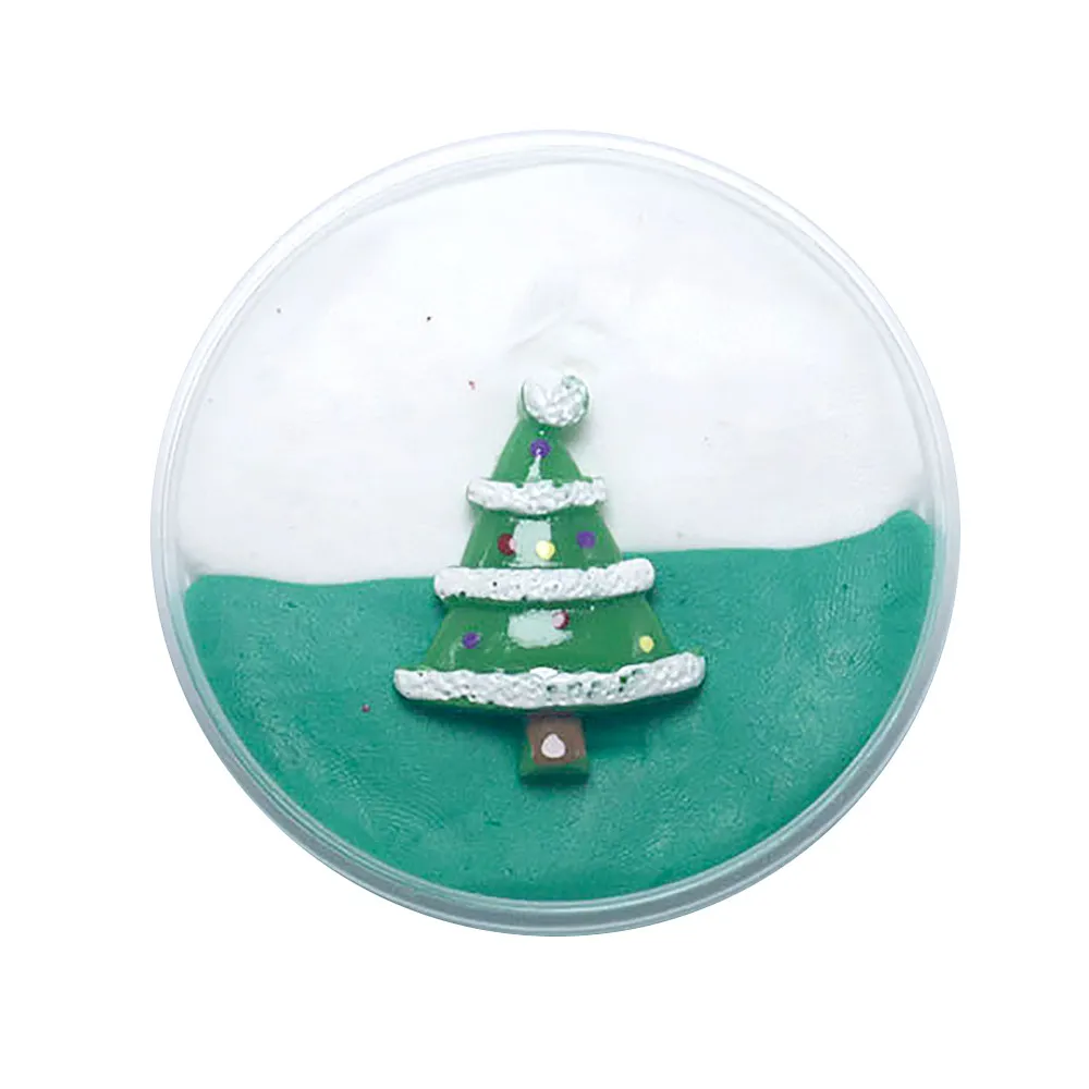 60 мл грязевая глина Xmas Fluffy Floam Slime Mud мягкая ароматическая игрушка для снятия стресса для детей рождественские подарки для взрослых G1023