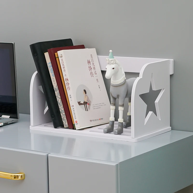 Простая и простая настольная книжная полка школьные полки для хранения