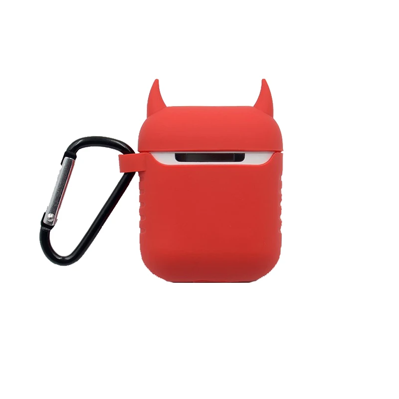

For Airpods Case,3D Cartoon Devil Case For Airpods 1/2 Wireless charging box Cute Soft Silicone Earphone Cover For Apple Airpods
