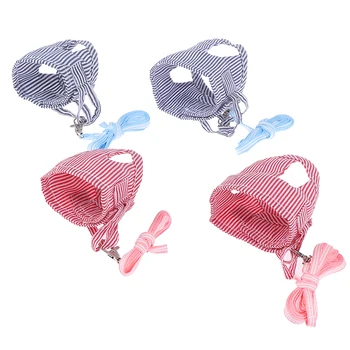

1PCS Small Pet Two-legged Chest Strap Outdoor Traction Rope Leash Clothes For Pig Breathable Cotton Corset
