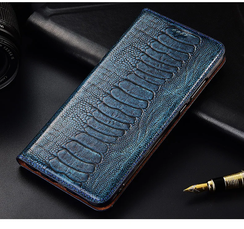 Кожаный флип-чехол для телефона с когтями страуса для Meizu Note 9, чехол для телефона Meizu Note 8, чехол для телефона с подставкой