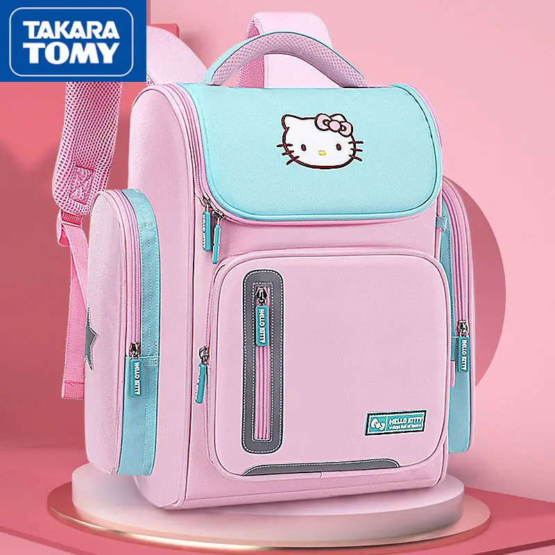TAKARA TOMY Fashion Cartoon Comfortable Waterproof Wearable Backpack Simple Leisure Large Capacity Children's School Bag