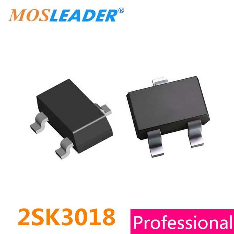 

Mosleader SMD 2SK3018 3000PCS SOT23 SOT323 N-Channel 30V 0.1A 100mA High quality