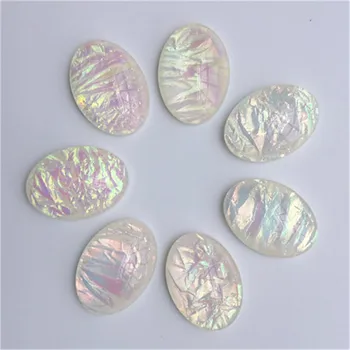 

Diameter 18x25mm Oval Resin Stone High Guality Cabochon Dome Flat back beads DIY Jewelry Finding Cameo Pendant Settings E2203