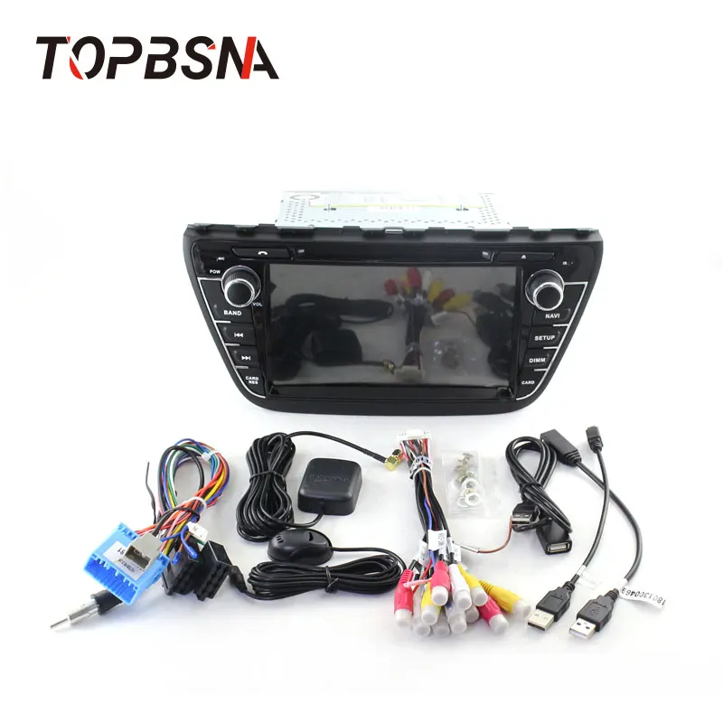 Cheap TOPBSNA 8 inch Android 9.0 Car DVD Player For Suzuki SX4 S-Cross 2014 2015 2016 WIFI Multimedia GPS Stereo 2 Din Car Radio Audio 3