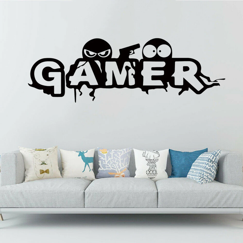 Creative Gamer Wall Sticker for boy Children's room decoration