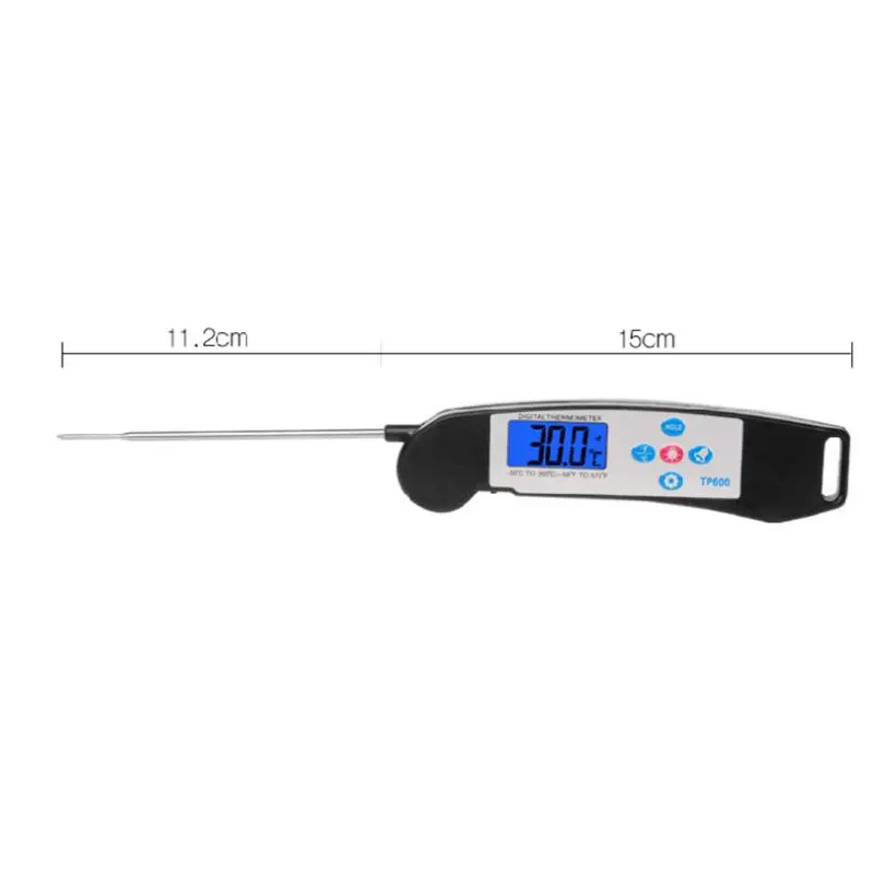 Digital Food Thermometer Long Probe Large LCD Display Instant Read for BBQ