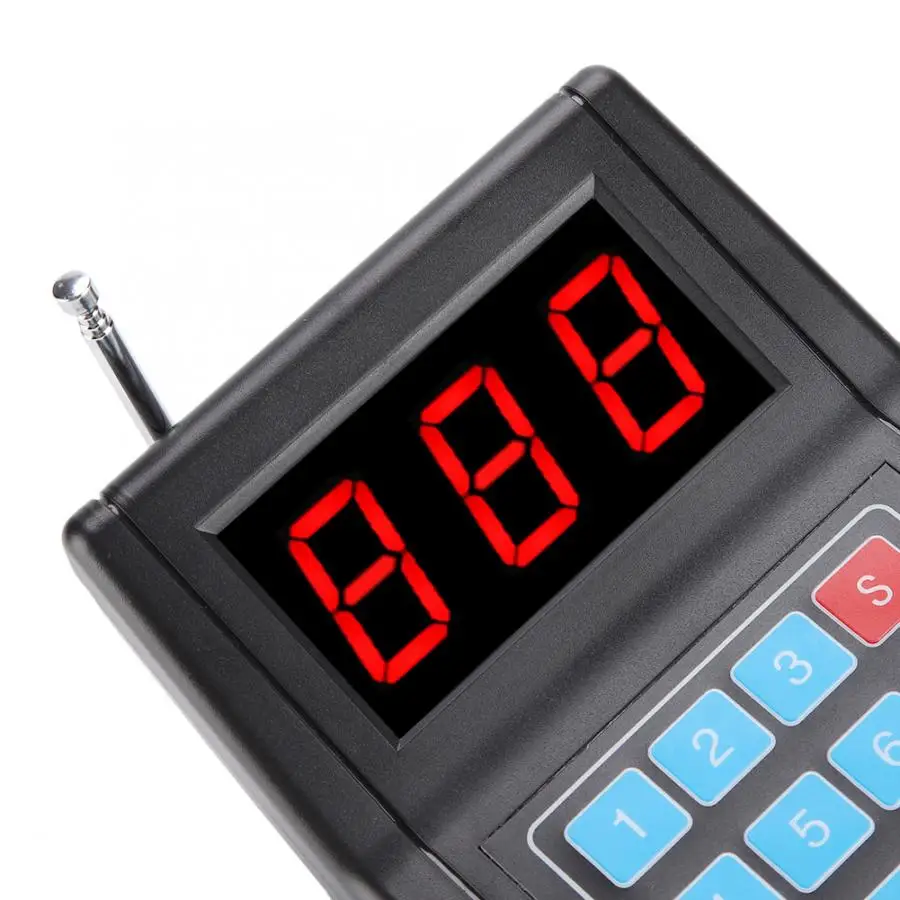 Calling Pagers System Maximum 999 Pagers Restaurant Pager System 1.5km Connection Wireless Queue Calling System