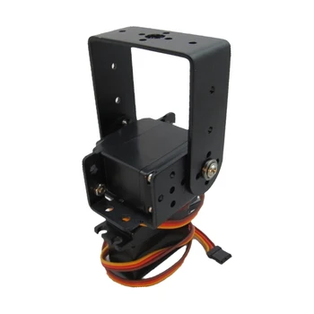 

PT Pan/Tilt Camera Platform Anti-Vibration Camera Mount RC Arduino Robot Car w/ MG 996R Servos and Cable - Black