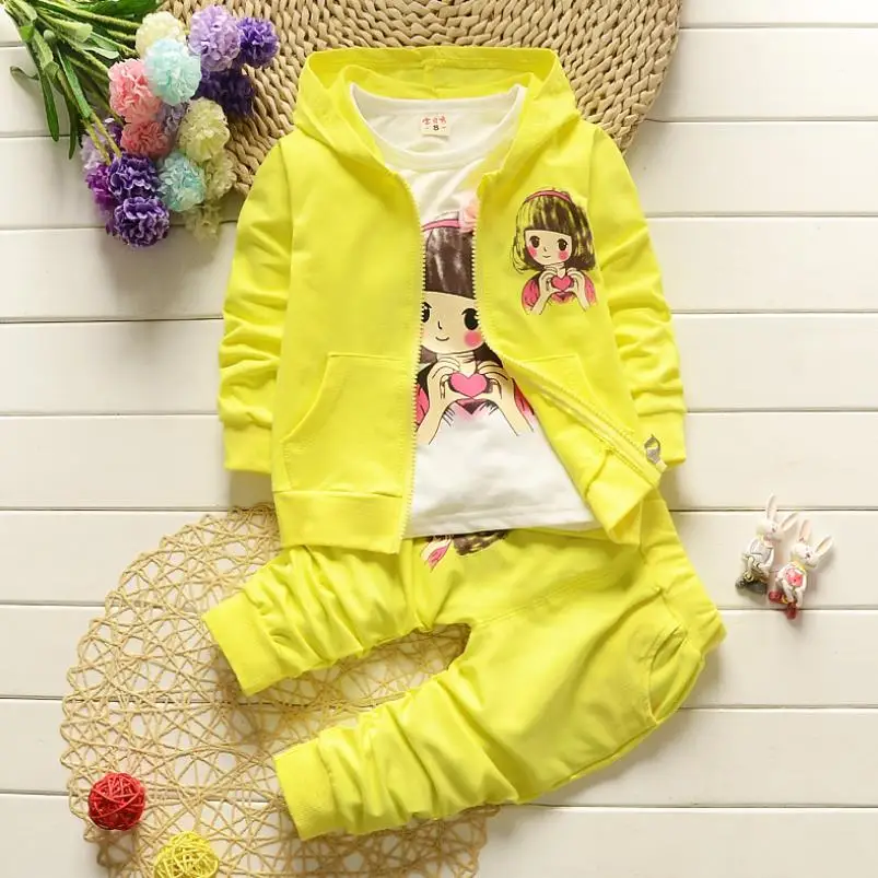 Roupas Infantis/детская одежда на весну и осень новый детский костюм из трех предметов с