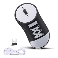 Горячая портативная 2,4G беспроводная мышь ультра-Бесшумная обувь в форме мыши для компьютера ноутбука