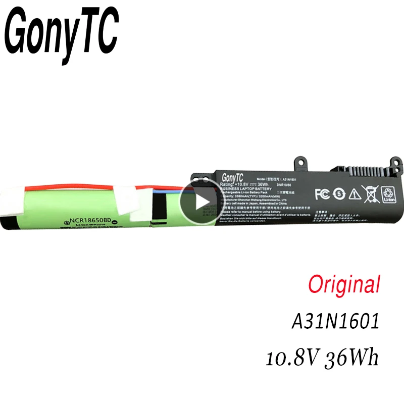 GONYTC A31N1601 0B110 00440100 Аккумулятор для ноутбука ASUS VivoBook Max X541N X541S X541SC X541U