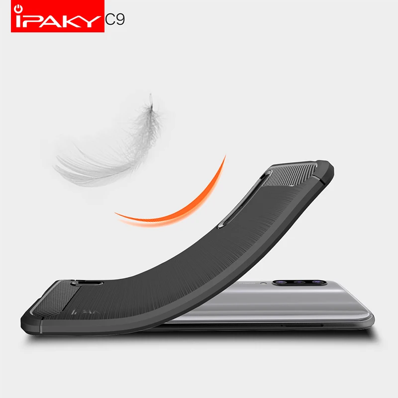 Чехол iPaky для Xiaomi Mi CC9 силиконовый чехол из углеродного волокна с матовой защитой