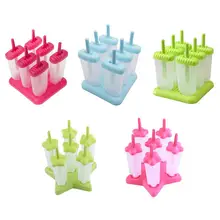 Лидер продаж, 6 решеток, силиконовые летние формы для мороженого, сделай сам, формы для мороженого, ванны для мороженого, лоток с подставкой, кухонные инструменты