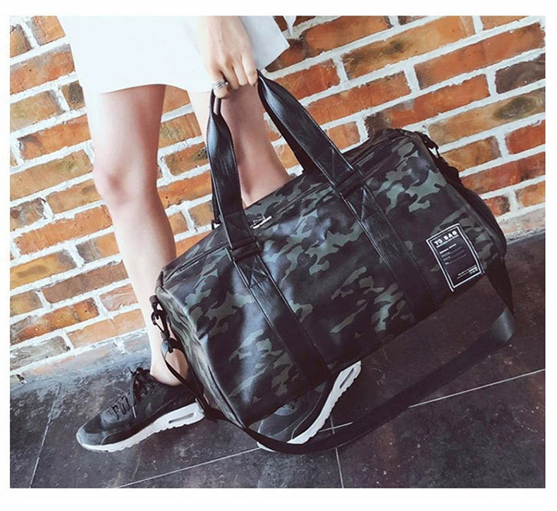 Wen Women Gym Bag for Shoes Camouflage Fitness Handbag Training Water Repellent Shoulder Yoga Gymtas Tas Sac De Sporttas XA215D