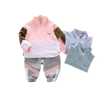

Cotton Children Spring Autumn Outfit Clothes Baby Boy Girl Jacket Pants 2Pcs/sets Kid Fashion Toddler Casual Clothing Tracksuits
