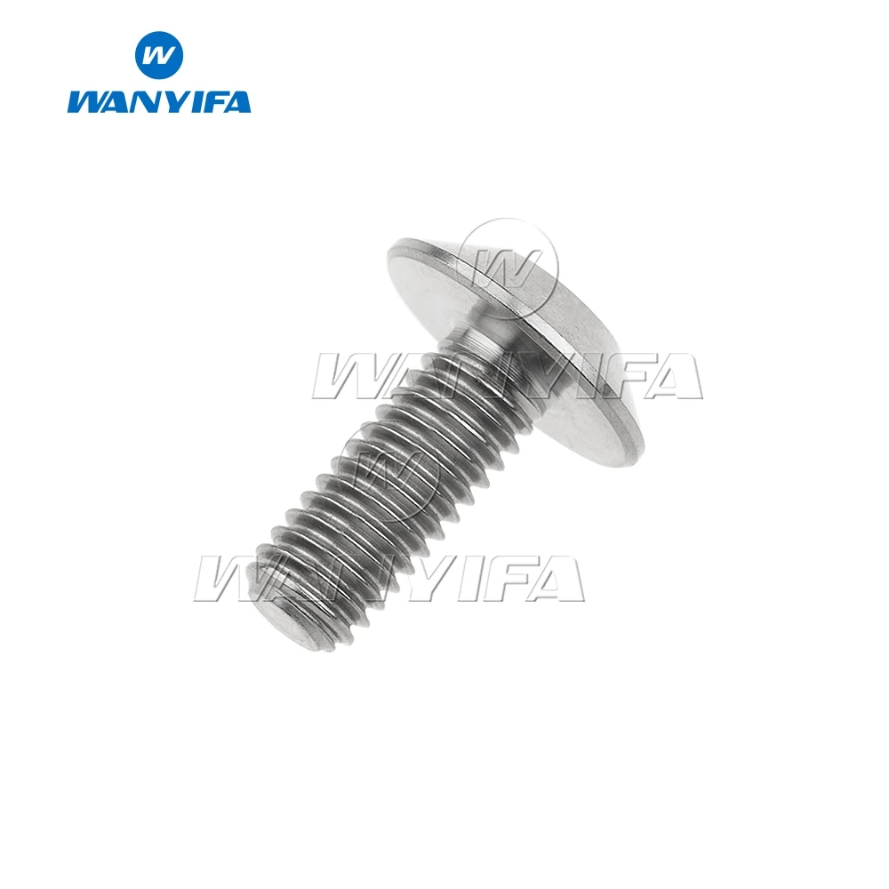 Titanium M6X15mm Титановый "Wanyifa" Болт M6X12/15/20 мм Torx Зонтик Головки велосипед Винт - Цвет: Titanium M6X15mm