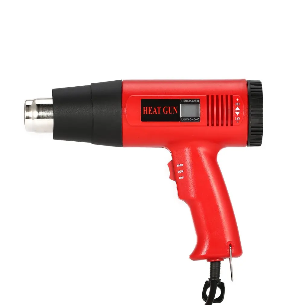 EU/UK/US Plug 866A 1800W LCD Display Industrial Electric Hot Air Gun Thermoregulator Heat Gun Shrink Wrapping Thermal power tool