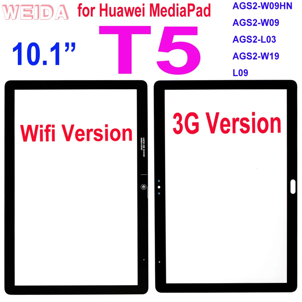 Сенсорный экран 10 1 ''для Huawei MediaPad T5 L09 AGS2-W09 переднее стекло внешняя стеклянная