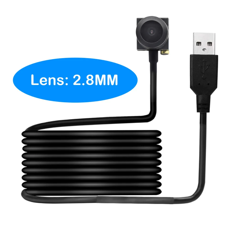 1080P 720p USB камера широкоугольная мини видеокамера CCTV камера с объективом 3,7 мм USB камера мини веб-камера для систем наблюдения - Цвет: 2.8  mm lens
