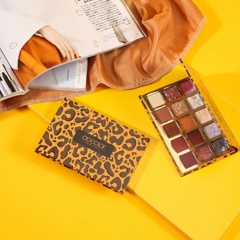 Do color 15-color Leopard палитра теней для век водостойкие стойкие цвета быстрое мерцание матовые тени для век