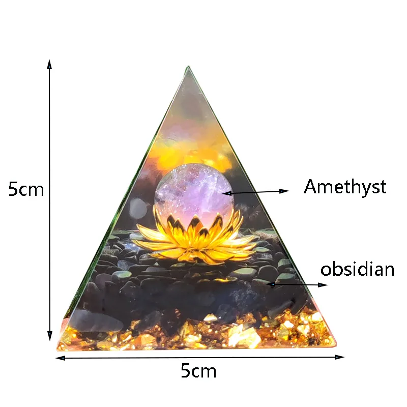 Orgone Pyramidale de 5cm - Naissance de la vie