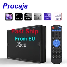 Процессор X96H Android 9,0 Smart tv Box X96 H Android tv BOX 2 ГБ/4 Гб ram 16 Гб/32 ГБ/64 Гб rom H603 четырехъядерный 64-разрядный ARM телеприставка