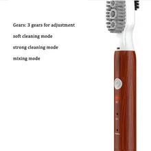 Электрическая машинка для чистки обуви, портативная перезаряжаемая/батарея для удаления пыли, полировка воском, 5 щеточных головок, переключатель в одно касание