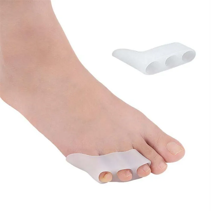 1 пара 3 отверстия маленький носок силиконовый разделитель для ноги Varus Corretcor Уход за ногами разделители для пальцев ног Прямая поставка