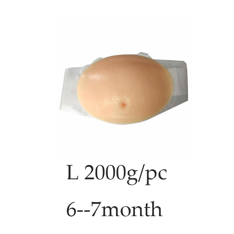 6-7 month FANHHUI силиконовый гель искусственный живот для беременных 1000-1500 г/шт - Цвет: 6-7 month